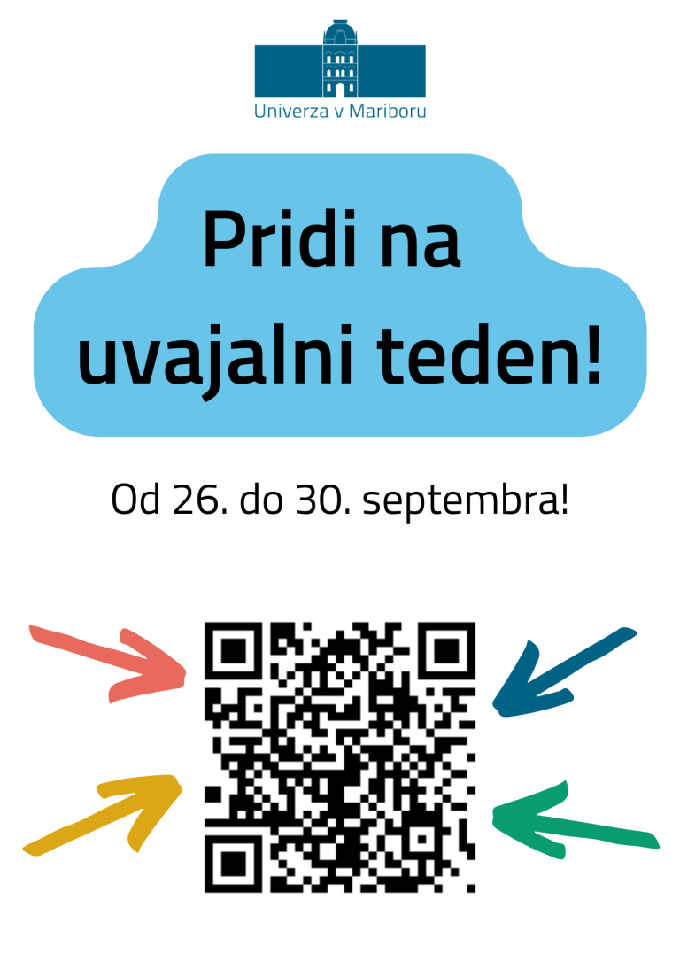 plakat z QR kodo